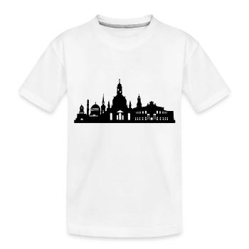 Dresde horizon petit - T-shirt bio Premium Enfant - blanc - Devant