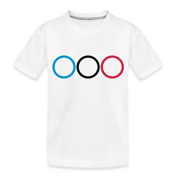3_anneau - T-shirt bio Premium Enfant - blanc - Devant