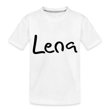 lena - Kinder Premium Bio T-Shirt - Weiß - Vorne