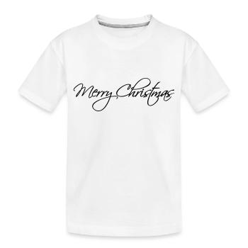 Joyeux noël noël joyeux père noël s - T-shirt bio Premium Enfant - blanc - Devant