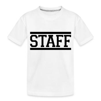 staff - Kinder Premium Bio T-Shirt - Weiß - Vorne