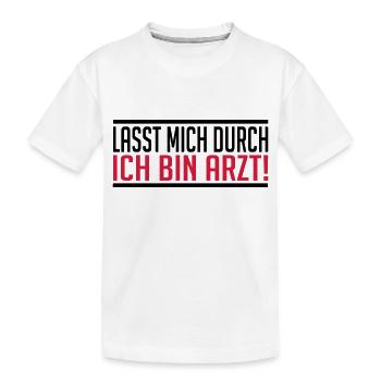 Arzt - Kinder Premium Bio T-Shirt - Weiß - Vorne