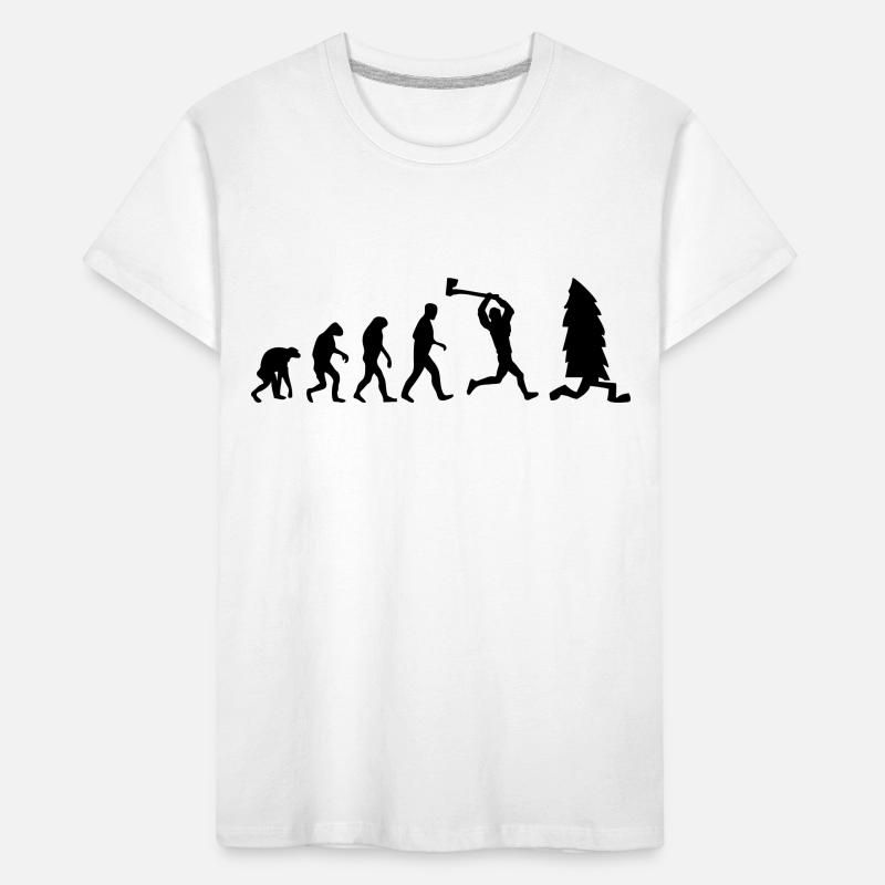 holzfäller evolution fun Kinder Premium Bio T-Shirt