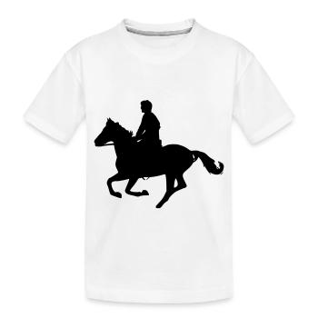 cavalier - T-shirt bio Premium Enfant - blanc - Devant