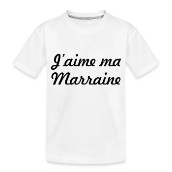 I Love My Godmother - Kids' Premium Organic T-Shirt - white - Front