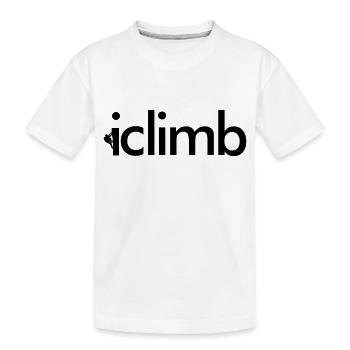 I climb - Kinder Premium Bio T-Shirt - Weiß - Vorne