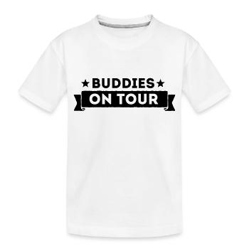 Buddies On Tour - Kinder Premium Bio T-Shirt - Weiß - Vorne