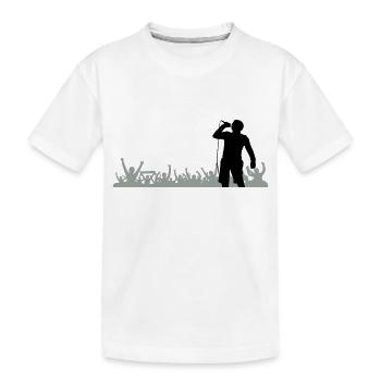 Sänger Band Fans - Kinder Premium Bio T-Shirt - Weiß - Vorne