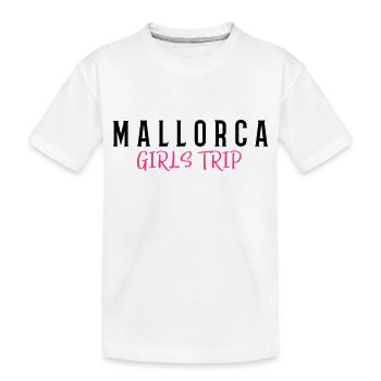 mallorca girls trip - Kinder Premium Bio T-Shirt - Weiß - Vorne