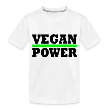 pouvoir végétalien - T-shirt bio Premium Enfant - blanc - Devant