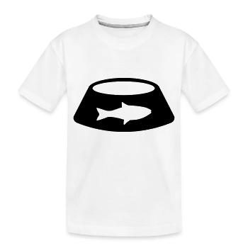 Bol pour chats - T-shirt bio Premium Enfant - blanc - Devant
