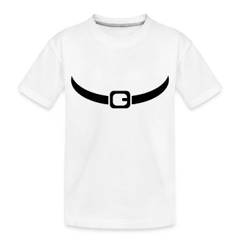ceinture - T-shirt bio Premium Enfant - blanc - Devant