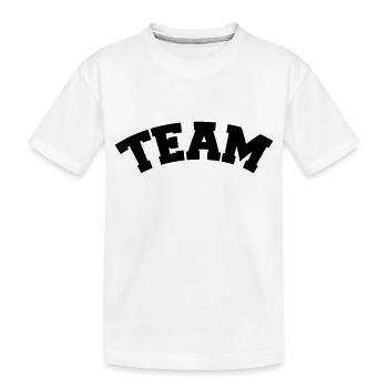 Team - Kinder Premium Bio T-Shirt - Weiß - Vorne
