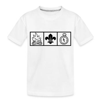 Pfadfinder / Pfadfinder - Kinder Premium Bio T-Shirt - Weiß - Vorne