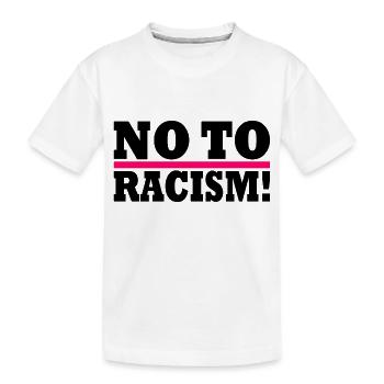 No to racism - T-shirt bio Premium Enfant - blanc - Devant