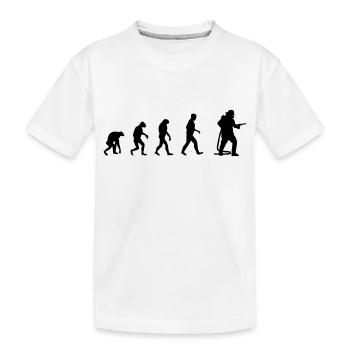 Service d’incendie volontaire De l’évolution des pompiers - T-shirt bio Premium Enfant - blanc - Devant