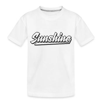 Sunshine - Kids' Premium Organic T-Shirt - white - Front