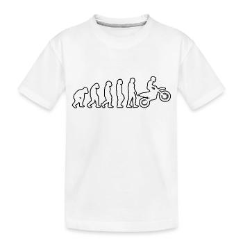 Motocross Motocycliste Cadeau Moto Cyclomoteur - T-shirt bio Premium Enfant - blanc - Devant