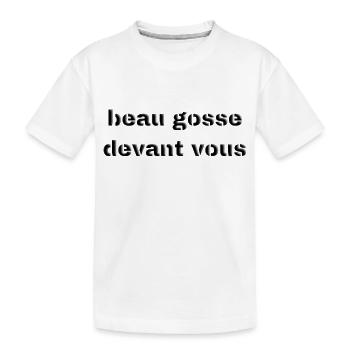 BG - T-shirt bio Premium Enfant - blanc - Devant