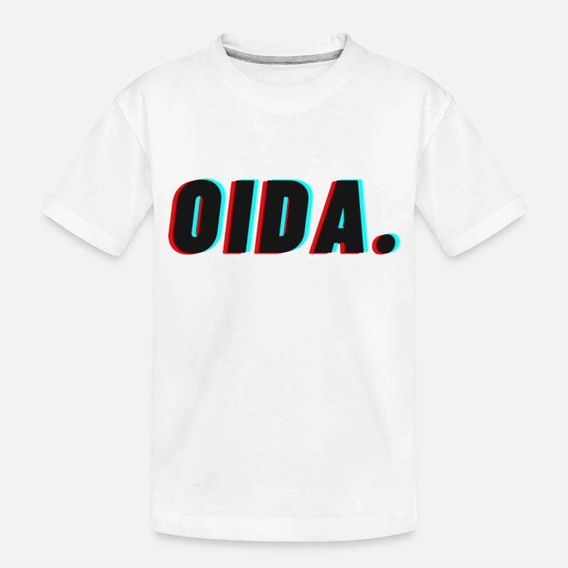 oida. - Das Wiener Original - Kinder Premium Bio T-Shirt - Weiß