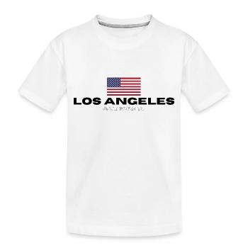 Los Angeles - Kids' Premium Organic T-Shirt - white - Front