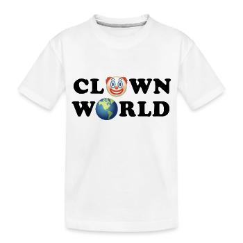 Monde des clowns - T-shirt bio Premium Enfant - blanc - Devant