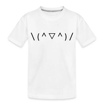 Feiere das Leben! 🎉 - Kinder Premium Bio T-Shirt - Weiß - Vorne