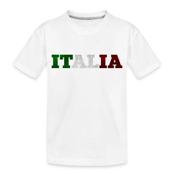 Italia - Kids' Premium Organic T-Shirt - white - Front
