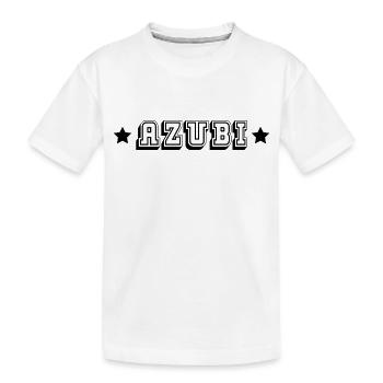 AZUBI tshirt weiss - Kinder Premium Bio T-Shirt - Weiß - Vorne