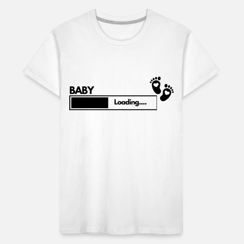 Witziger Spruch Baby Loading Kinder Premium Bio T-Shirt