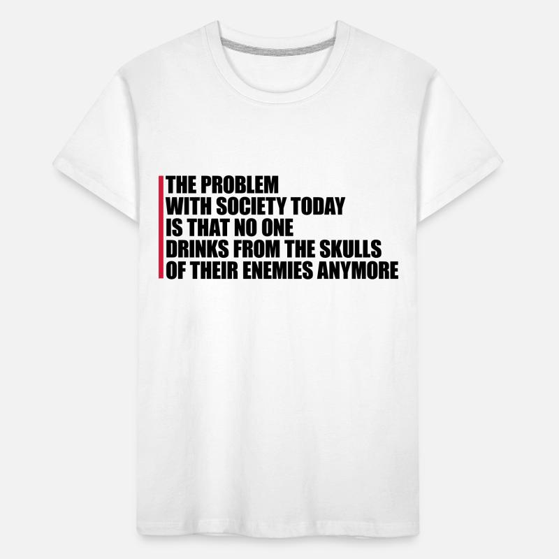 drinks from enemies skulls Kids' Premium Organic T-Shirt