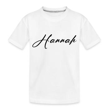 hannah - Kinder Premium Bio T-Shirt - Weiß - Vorne