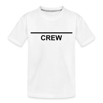 Crew Team template to design yourself - Kids' Premium Organic T-Shirt - white - Front