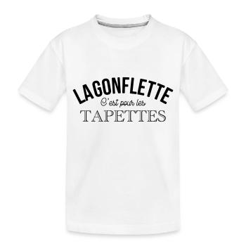 La gonflette muscu - T-shirt bio Premium Enfant - blanc - Devant
