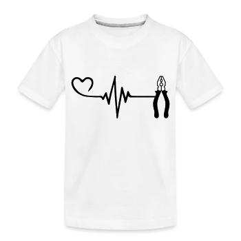 Pinces Pulse Heart Love - T-shirt bio Premium Enfant - blanc - Devant