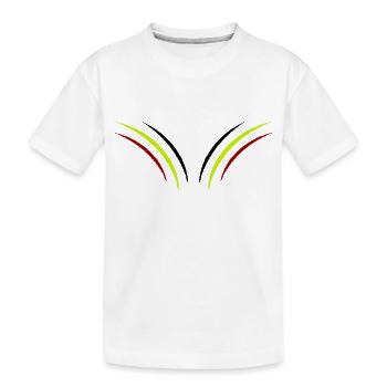 krallen belgien - Kinder Premium Bio T-Shirt - Weiß - Vorne