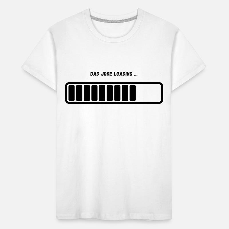 "Dad Joke Loading" Loading Bar Kids' Premium Organic T-Shirt