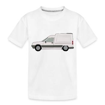 Van blanc français - T-shirt bio Premium Enfant - blanc - Devant