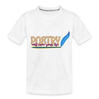 Poète Poésie Poète Poésie I Don - T-shirt bio Premium Enfant - blanc - Devant