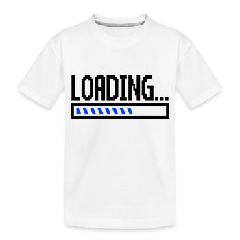 Loading - Kids' Premium Organic T-Shirt - white - Front