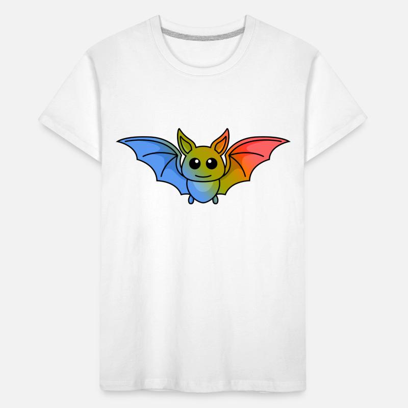 Fledermaus Comic Tier Kinder Premium Bio T-Shirt
