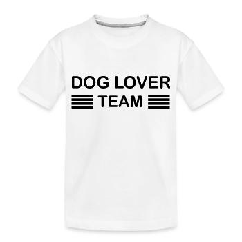 Hund Dog - Kinder Premium Bio T-Shirt - Weiß - Vorne