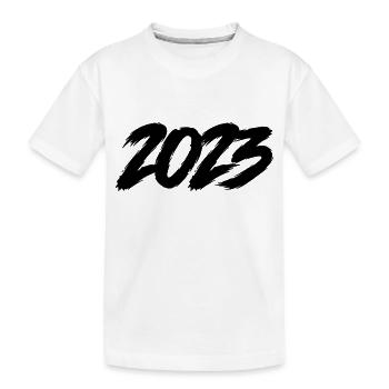2023 - Kids' Premium Organic T-Shirt - white - Front
