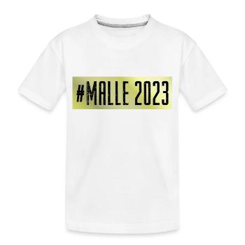 Malle 2023 - Kids' Premium Organic T-Shirt - white - Front