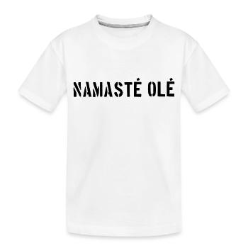 Trucs de yoga / Namaste Ole Logo - T-shirt bio Premium Enfant - blanc - Devant