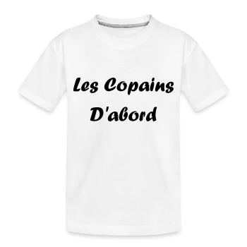 les copains d'abord - T-shirt bio Premium Enfant - blanc - Devant