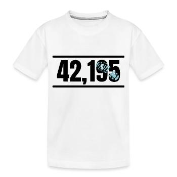 Marathon Running Jogging - Kinder Premium Bio T-Shirt - Weiß - Vorne