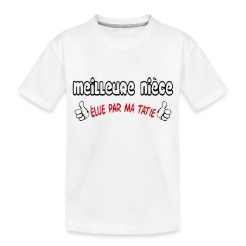 Best Niece - Kids' Premium Organic T-Shirt - white - Front