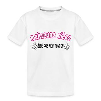 Best Niece - Kids' Premium Organic T-Shirt - white - Front