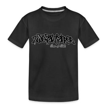 Cavalier deux temps // lettrage - T-shirt bio Premium Enfant - noir - Devant